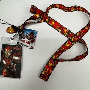 Marvel Captain America: Civil War Iron Man Lanyard & Badge Holder